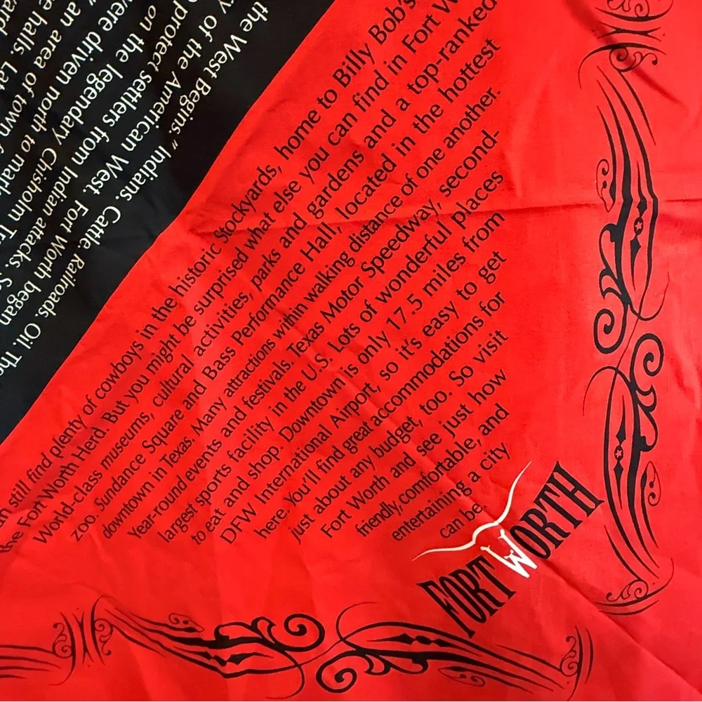 🆕 Luxurious Western Heritage Bandana – Fort Worth Collector’s Edition